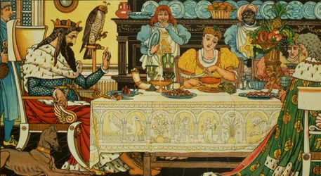 La Princesa Comparte su Cena con la Rana, de 